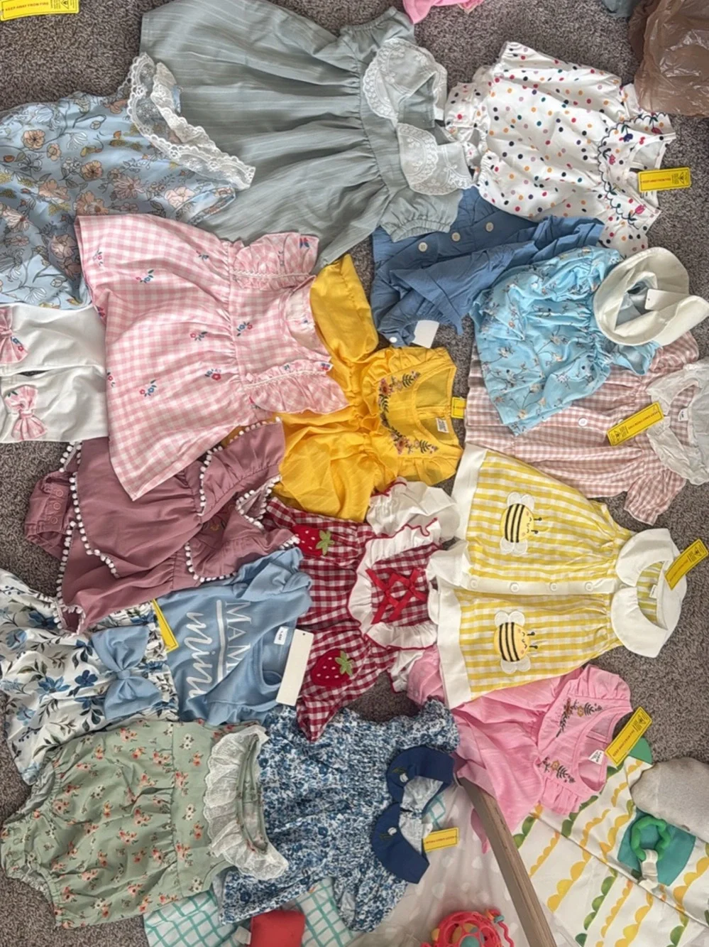 Bundle of 15 NWT baby girl 3-6m outfits